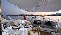 Motor yacht KAWAI -  Aft Deck Dining